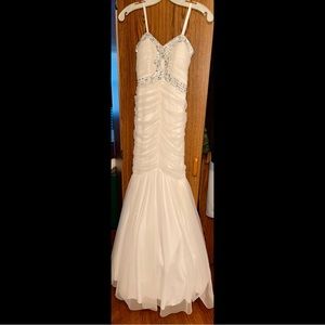 White Sparkly Prom / Sweet 16 Dress